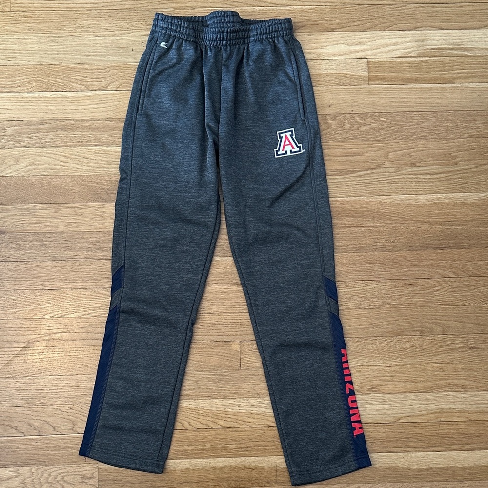 Kids Dark Gray Sweatpants with Arizona Logo